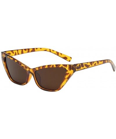 Gift for Friend-Retro Sunglasses Cat Eye Irregular Shape Sunglasses Unisex Eyewear (C) - C - CQ18R3RS98C $4.85 Cat Eye