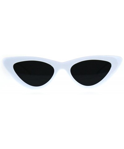 Womens Gothic Retro Cat Eye Plastic 20s Sunglasses - White - CY180K7M9KO $6.39 Cat Eye