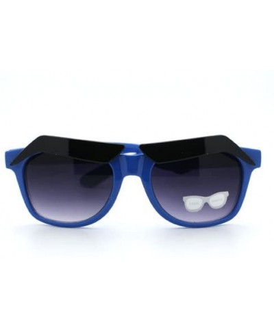 New Eyebrow Sunglasses Cartoon Funny Novelty Gag Gift - Blue - C211EPLQMYZ $6.56 Wayfarer