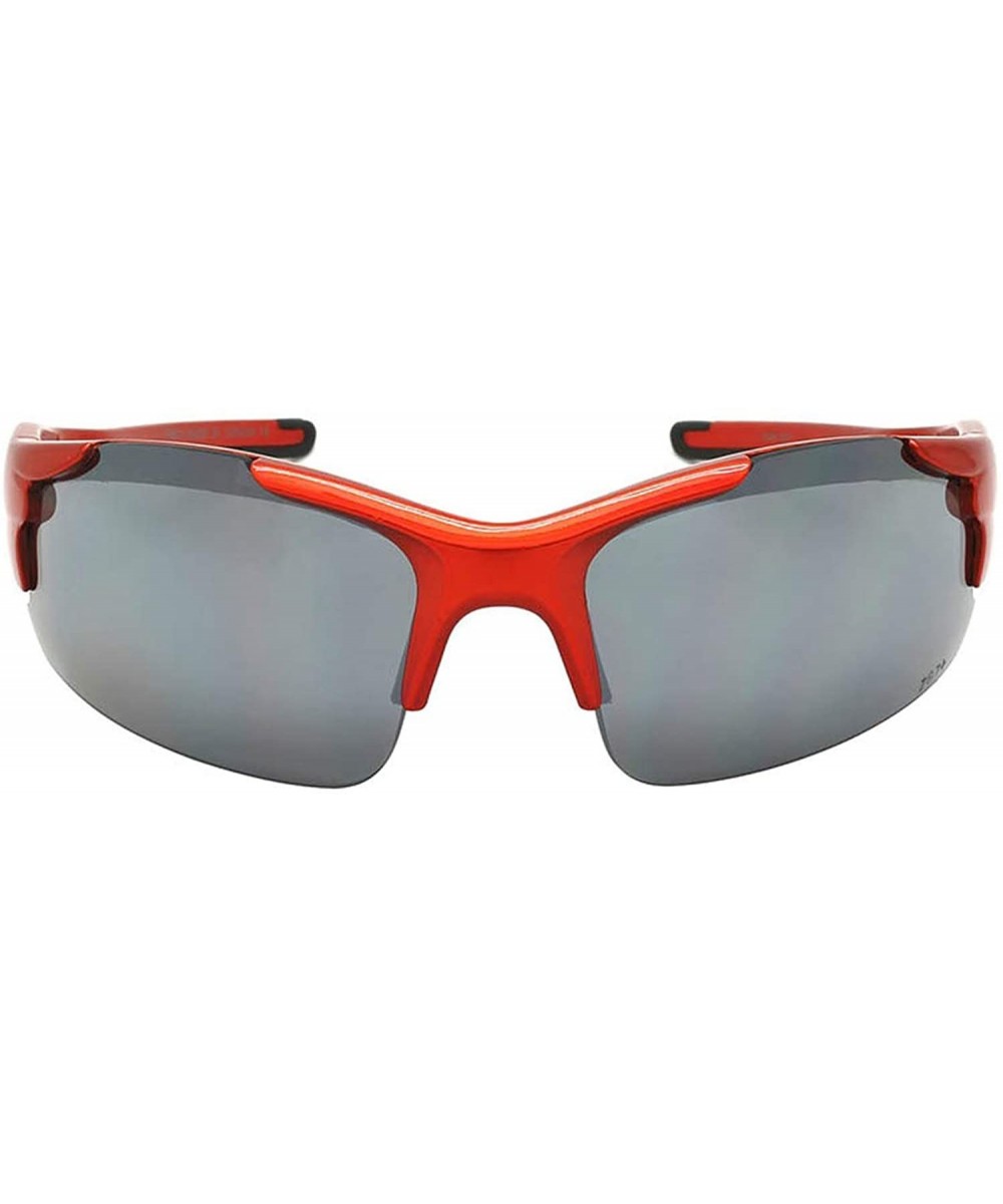 Unisex Adults 100% UV400 Polycarbonate Frame Lens Safety Z87+ Sport Blades Wrap SunGlasses - Orange - CU192ZK4H63 $11.54 Wrap