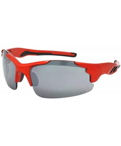 Unisex Adults 100% UV400 Polycarbonate Frame Lens Safety Z87+ Sport Blades Wrap SunGlasses - Orange - CU192ZK4H63 $11.54 Wrap