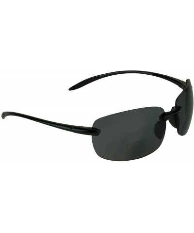 Bifocal Sunglasses Readers Men WomenLightweight Rimless - Black - CQ192IZIO8R $9.18 Round
