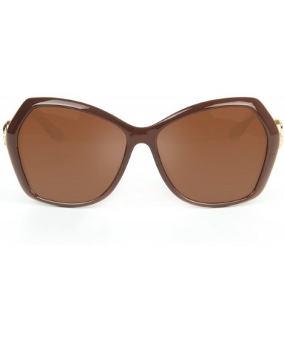 Polarized Oversized Women Sunglasses - Vintage Classic Fashion PC Frame - Brown - C817XWY8A83 $12.26 Oversized