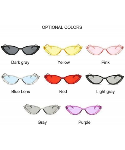 Cute Sexy Retro Cat Eye Sunglasses Women Small Black Transparent Pink Triangle Vintage Cheap Sun Glasses Uv400 - CS198AHSW8U ...