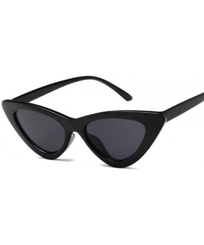 Vintage Sunglasses Glasses Colorful Eyewear - Black Gray - CQ199EH0Z78 $9.83 Cat Eye