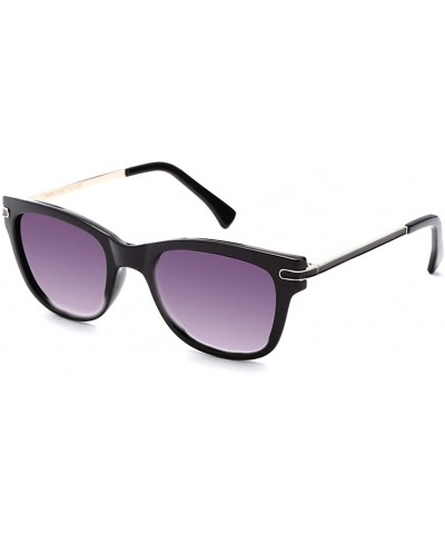 Plastic Erika Style Fashion Sunglasses - Black/Purple - C111TDHXNNJ $8.82 Square