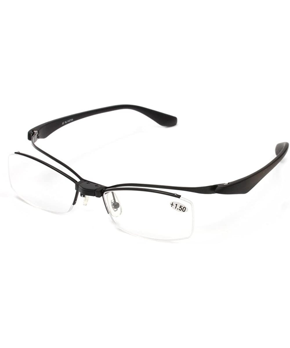 Lightweight Flip-up TR90 Reading Glasses Makeup Readers +1.0+1.5+2.0+2.5+3.0+3.5 - Black - CE183AAC0DM $18.31 Oval