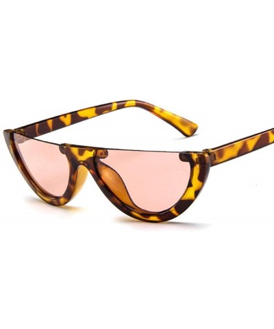Semi-Rimless Women Sunglasses Brand Designer Sun Glasses Women Ladies 10 - 10 - CI18YQUE48M $6.91 Semi-rimless