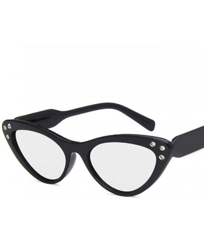 Unisex Sunglasses Retro Pink Drive Holiday Oval Non-Polarized UV400 - Bright Black White - C618RI0RA09 $5.01 Oval