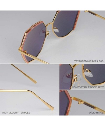 Oversized Sunglasses for Women Irregular Women Designer Sunglasses UV Protection Polarized Square Sunglasses - CY18WKZ8Z7G $1...