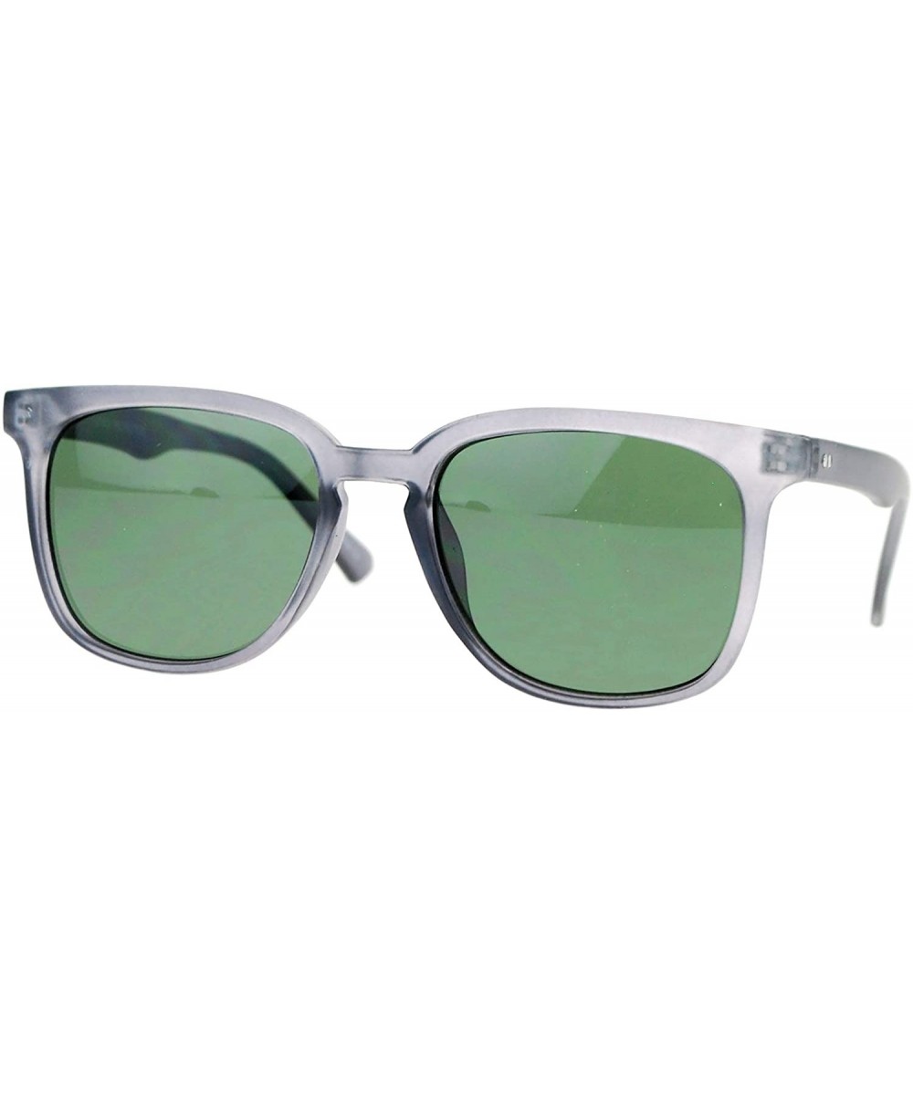 Unisex Vintage Retro Sunglasses Square Keyhole Fashion Shades UV400 - Grey (Green) - C118ISA532R $4.83 Square