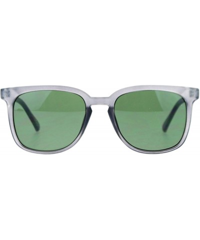 Unisex Vintage Retro Sunglasses Square Keyhole Fashion Shades UV400 - Grey (Green) - C118ISA532R $4.83 Square