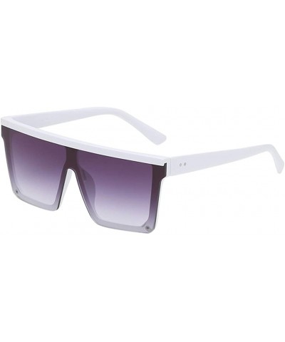 Oversized Square Sunglasses Womens Modern Hipster Fashion Shades - G - CG197RKQIQX $5.70 Wrap