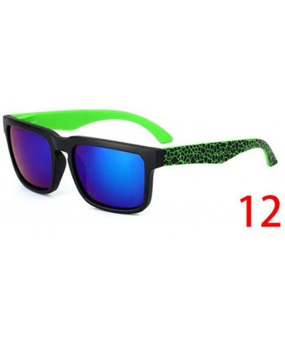 Vintage Sunglasses Men Reflective Mirror Sun Glasses Women Retro Square Driving Eyewear - 20 - CX194OIZ2RH $22.98 Square