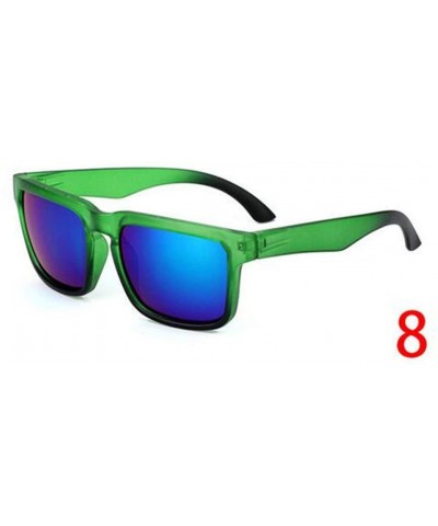 Vintage Sunglasses Men Reflective Mirror Sun Glasses Women Retro Square Driving Eyewear - 20 - CX194OIZ2RH $22.98 Square