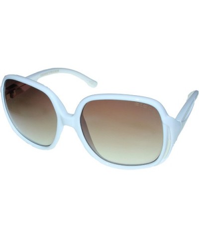 Honeyrider Womens Sunglasses White w/Brown Gradient New ES051030450 - CR112BAILQX $47.12 Oversized