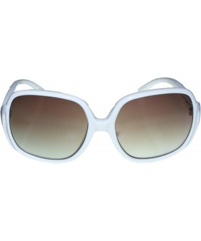 Honeyrider Womens Sunglasses White w/Brown Gradient New ES051030450 - CR112BAILQX $47.12 Oversized