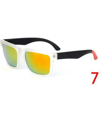 Vintage Sunglasses Men Reflective Mirror Sun Glasses Women Retro Square Driving Eyewear - 20 - CX194OIZ2RH $22.98 Square