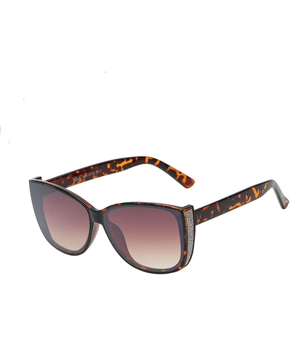 Western Fashion Round and Druzy Sunglasses. - Cheetah/ Brown - C6190RZ8E5R $19.10 Round