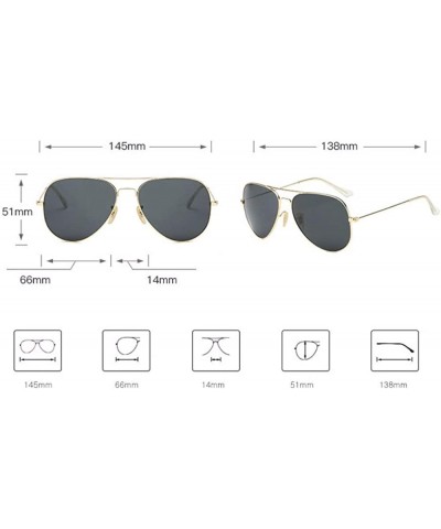 Glass Lens Toad Lens Sunglasses Driver's Sunglasses Classic Pilot's Glasses Retro Metal Lens - C - CO18QQ2DITS $25.04 Aviator