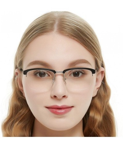 Womens Aviator Fashion Non-prescription Eyeglasses Frame - 3023-purple - CB18EWZRXSW $15.56 Rectangular