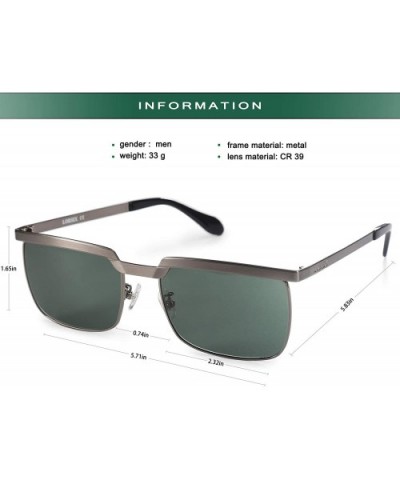 Sunglasses for Men UV Protection Retro Driving Fishing Golf Sun Glasses - Green - C318NOA4TML $31.28 Shield