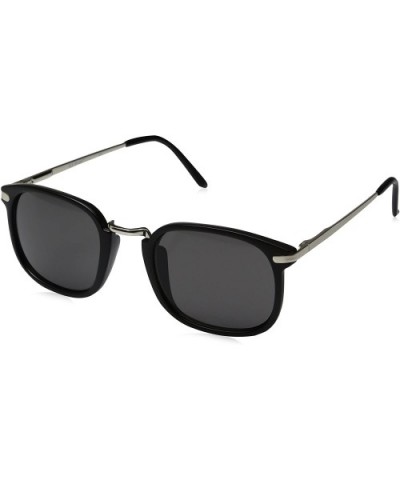 Mister Rectangular Sunglasses - Matte Black - CR12N27HVBN $9.99 Wayfarer