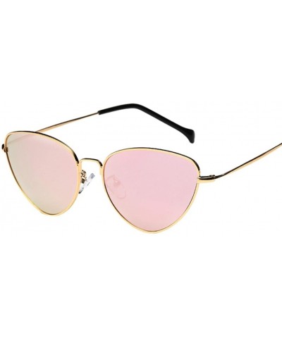 Hot sale!!!One Piece Aviator Rimless Sunglasses Transparent Candy Color Eyewear - Gold - C1180Q2G6K7 $6.54 Rimless