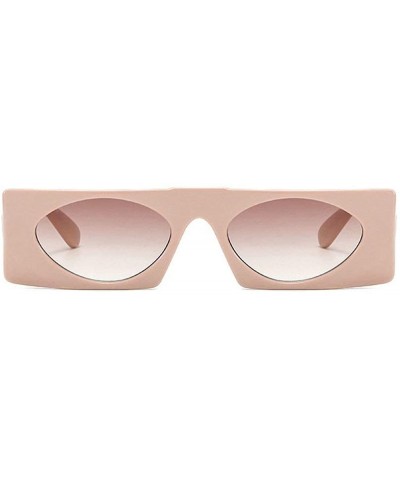 Hot Sale Fashion Small Sexy Rectangular Sunglasses Womens Vintage Designer Hip Hop Shades UV400 - Champagne - CD18AGE95GH $9....