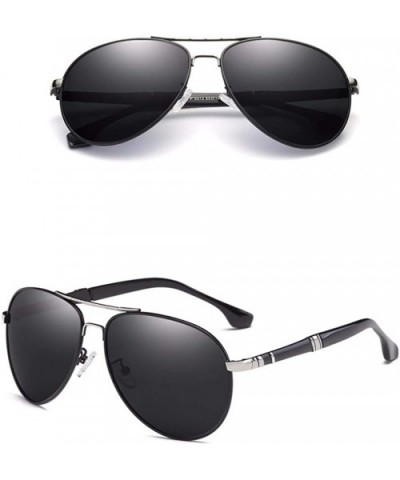 Men's Sunglasses Driving Polarizer Classic Large Frame Sunglasses - A - CN18Q92X6K6 $33.67 Aviator