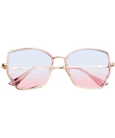 Oversized Sunglasses Irregular Accessory - Gray - C2199L5XU5M $5.93 Square