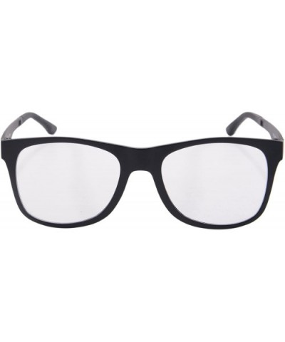 Clear Lens Eyeglasses Frames Polarized Magnetic Clip on Sunglasses - P006 - Black - CG126NWVM2P $21.29 Wayfarer