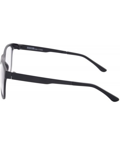 Clear Lens Eyeglasses Frames Polarized Magnetic Clip on Sunglasses - P006 - Black - CG126NWVM2P $21.29 Wayfarer