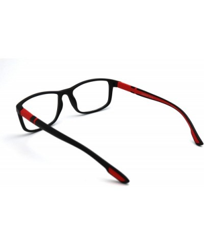 Soft Matte Black w/ 2 Tone Reading Glasses Spring Hinge 0.74 Oz - Z1 Matte Black Matte Red - CU18T4AAO9X $16.19 Rectangular