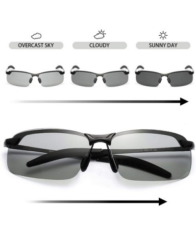 Sunglasses Photochromic Men with Polarized Lens Bike Glasses for Men- 100% UV Protection Sunglasses for Men - C318M64QI26 $18...