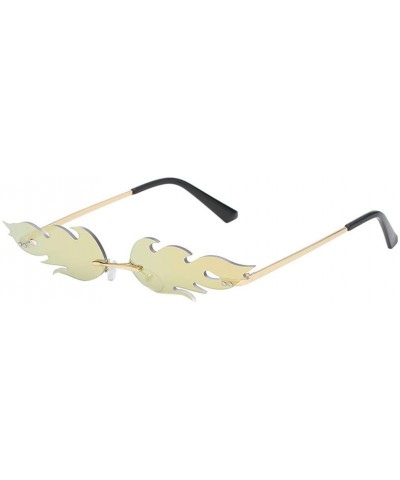 Fashion Sunglasses Protection - Gold - CP190DWT5SI $6.60 Rimless