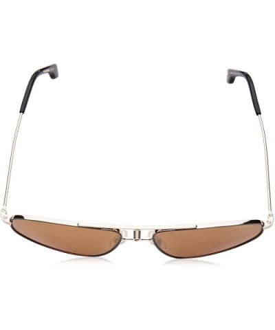 Gold metal triangle sunglasses - C618OE6GKN5 $40.89 Aviator