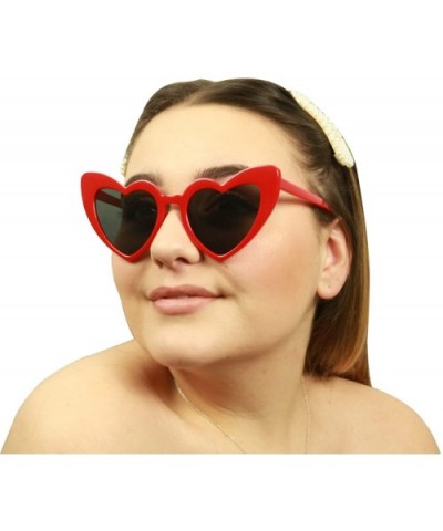 Chunky Colorful Oversize Sunglasses - Red Frame - CU18ENCE8I3 $8.74 Goggle