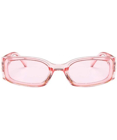 Unisex Lightweight Fashion Sunglasses - Mirrored Polarized Lens - Pink - C218TRAEHDM $4.83 Shield