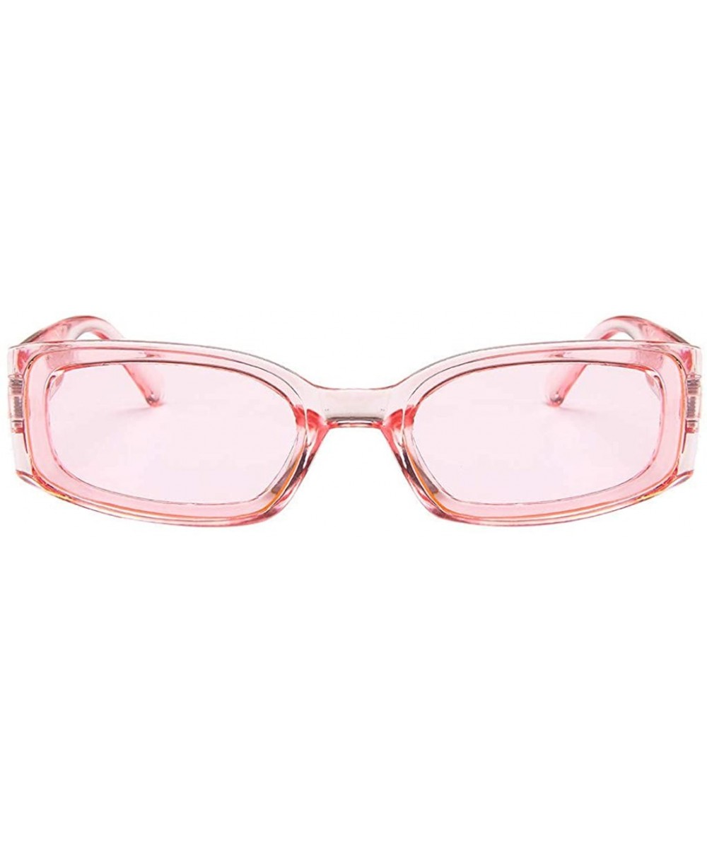 Unisex Lightweight Fashion Sunglasses - Mirrored Polarized Lens - Pink - C218TRAEHDM $4.83 Shield