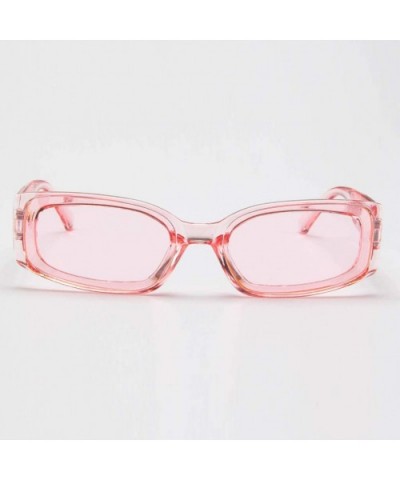 Unisex Lightweight Fashion Sunglasses - Mirrored Polarized Lens - Pink - C218TRAEHDM $4.83 Shield