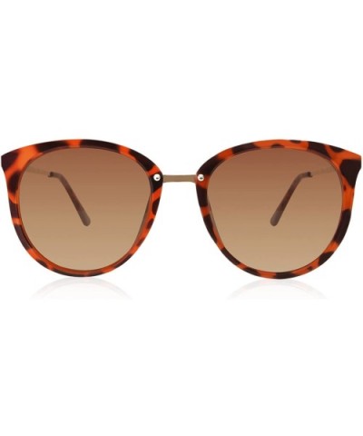 Fashion Cat Eye Sunglasses for Women 100% UV Protection FW3002 - C2-tortoise - CJ18CMU6UT3 $17.47 Oversized