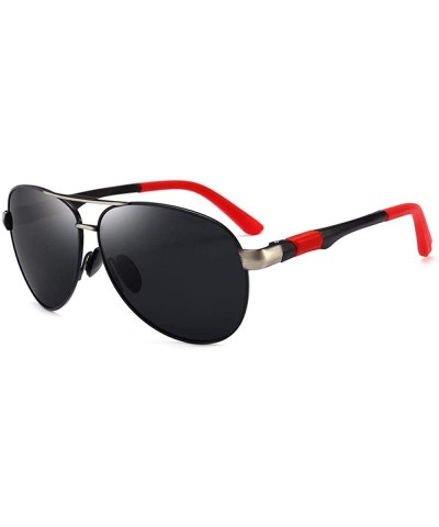 Polarizing sunglasses sunglasses classic driving toad glasses - C4 Red Leg Gray Slices - CV18W46EL3G $15.53 Rectangular