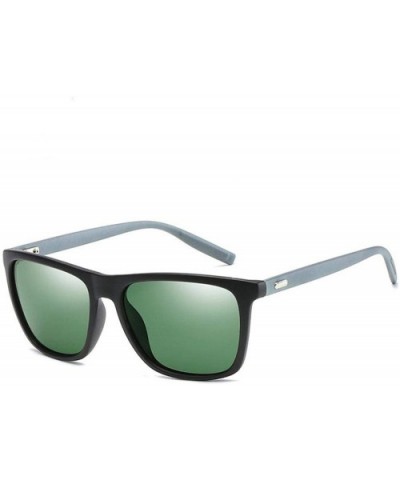 Polarized Mens Sunglasses Driving Sun Glasses Brand Design - Green - C01985EXWU2 $11.79 Oval