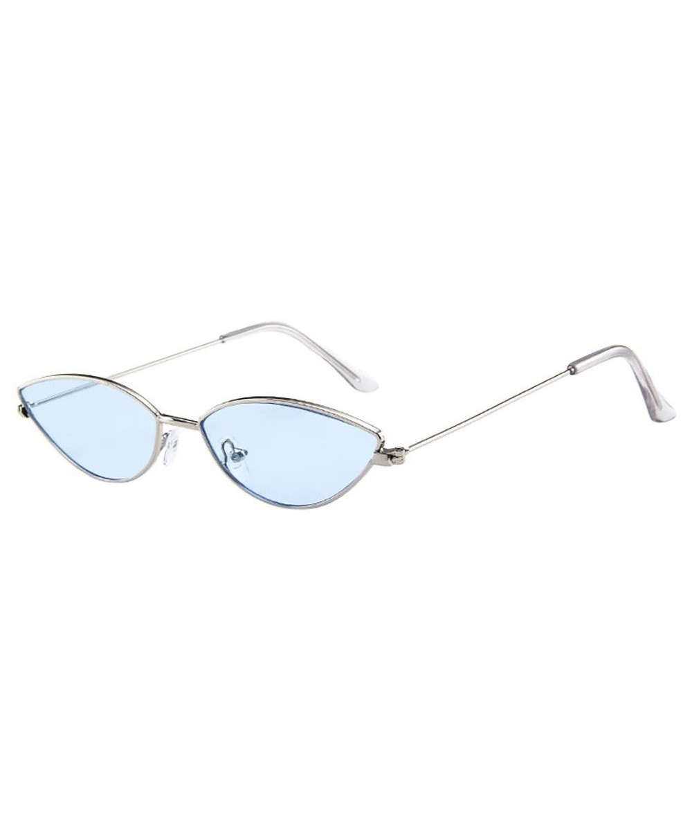 Men Women Small Frame Cat Eye Oval Retro Vintage Sunglasses Eyeglasses (G) - G - C0195NK6HYL $6.08 Oval