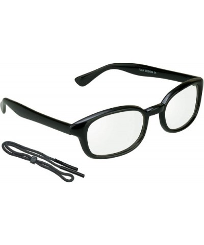 Old School Sunglasses Classic Square Black Frame Clear or Smoke - Jet Black - C411V7QAT17 $6.33 Square