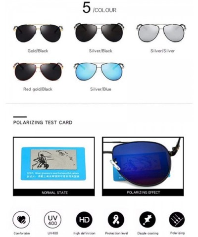 Men's Polarizing Sunglasses Classic Polarizing Sunglasses Driving Mirror Toad Mirror - E - CG18Q92XX8A $31.37 Aviator