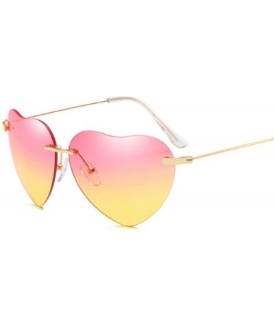 Heart Sunglasses Women Love Lolita RimlFrame Clear Transparent Tint Sun Glasses Vintage FramelUV400 - Hui - C2197Y7RCU4 $11.4...