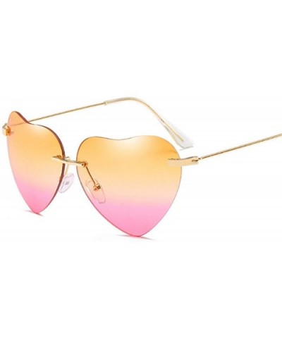 Heart Sunglasses Women Love Lolita RimlFrame Clear Transparent Tint Sun Glasses Vintage FramelUV400 - Hui - C2197Y7RCU4 $11.4...