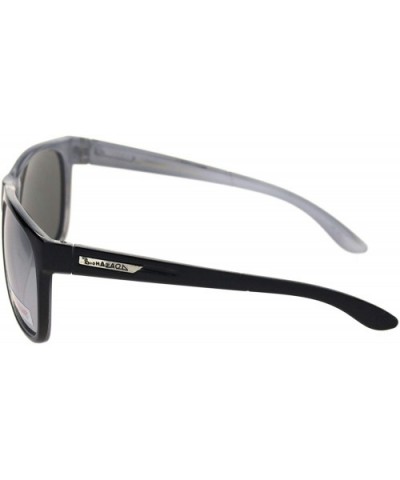 Biohazard Sunglasses Mens Square Sporty Fashion Shades UV 400 - Black Silver (Silver Mirror) - CL18ZWO66T6 $9.15 Square